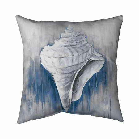 FONDO 20 x 20 in. Blue Conical Shell-Double Sided Print Indoor Pillow FO2773627